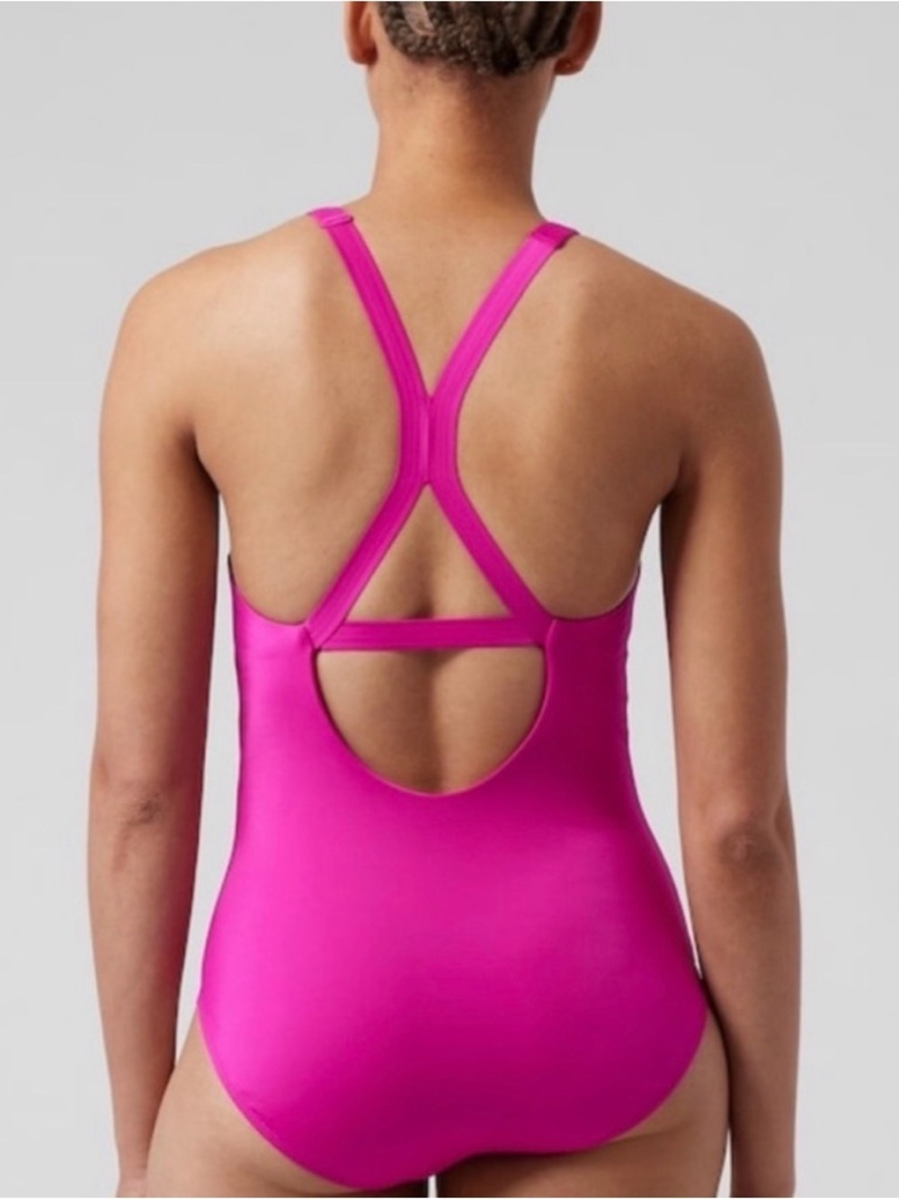 Athleta Malibu Magenta One Piece Swimsuit Size M/P - Picture 2 of 4